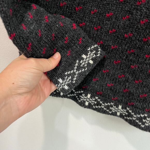 Woolrich Fair Isle Wool Blend Knit Sweater Winter Ski Size S - Picture 3 of 7